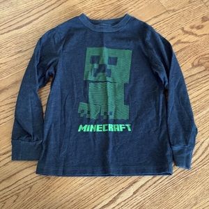 Boys size XS Minecraft long sleeve shirt